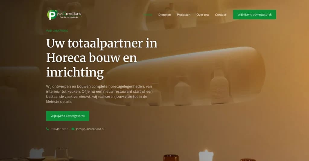 Screenshot van Pub Creations